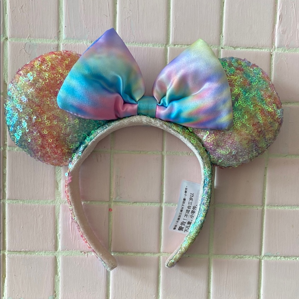 Disney Pastel Sequin Mouse Ears Headband